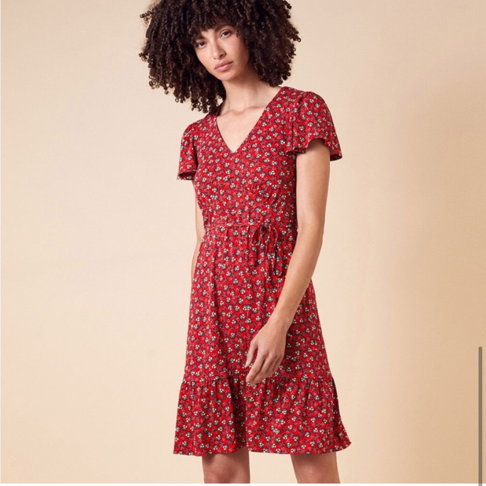 Monsoon of London Flutter Sleeve Dress